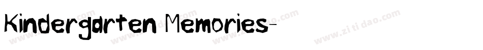 Kindergarten Memories字体转换